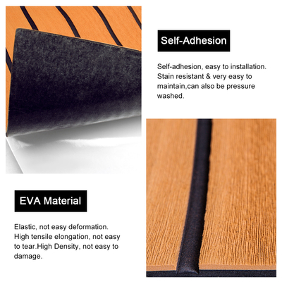 EVA Soundproof Foam Faux Teak Sea Decking per Slip Boat Flooring Mat tappeto marino