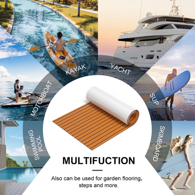 EVA Soundproof Foam Faux Teak Sea Decking per Slip Boat Flooring Mat tappeto marino