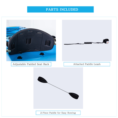 220*66*25cm 1 Persona Kayak Famiglia Pesca Kayak di plastica con sedile per kayak NO gonfiabile