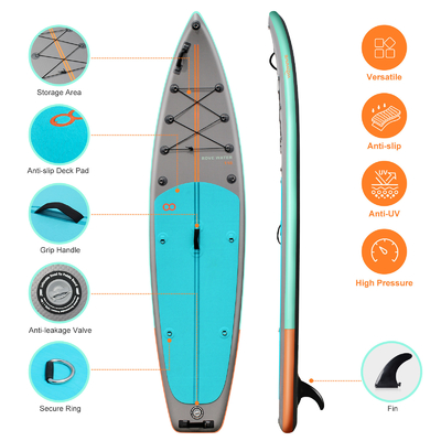 Corsa leggera da 11'6&quot; x 31'5&quot; x 6&quot; con guinzaglio da surf e Paddle Board colore personalizzato
