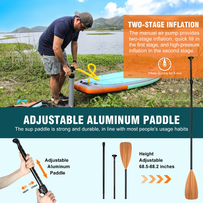 11'6&quot; x 31'5&quot; x 6&quot; Pallante Stand Up Paddle Board per Laghi Fiumi Ultra Design stabile