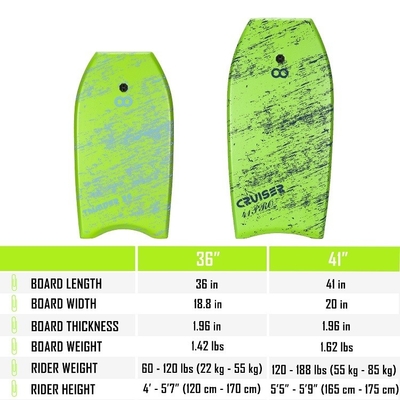 Bodyboard per surf per bambini EVA con guinzaglio Altezza 4'5'7' 120cm-170cm Disegno personalizzato