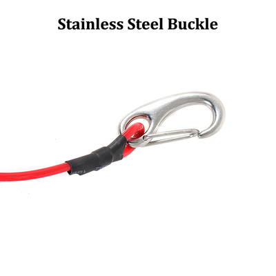 Logo di gomma Woowave Multicolore Kayak di pesca Paddle Leash con corda arrotolata 61.42 pollici