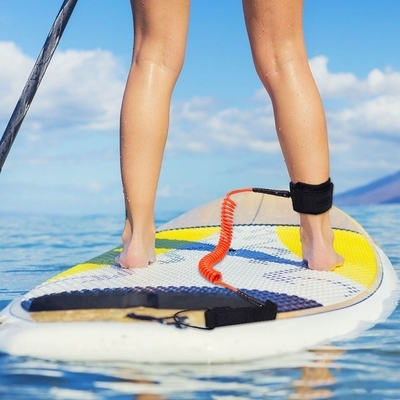 5.5mm/7mm/8mm/OEM Diametro Modello solido Tipo surfboard Leash avvolto per Paddleboard