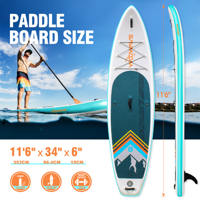 Stand Up Surf Race Board 11'6' 'Paddle Board gonfiabile con pompa e 10kg di peso