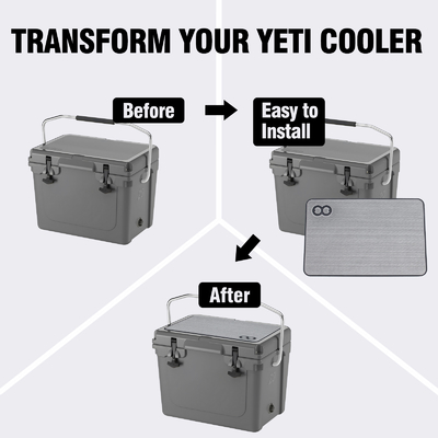 RTIC 20 Cooler Box Pad 16.73*10.83inch Dimensione con adesivo e anti-slip Foam Mat