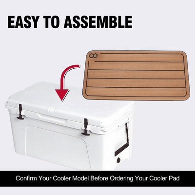 YETI Tundra 75 Cooler Pad Non Slip Adhesive Foam Pads con Travel Teak Rubber Mat