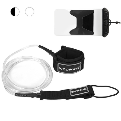 TPU 10ft Surfboard Leash di surf con logo di gomma/logo di seta 0,16-0,4 kg
