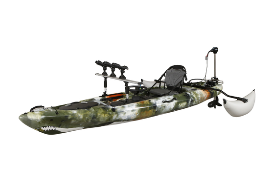 395*92*35cm Kayak da pesca singolo Woowave Design con pedalata e motore elettrico