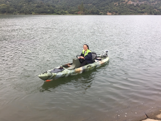 395*92*35cm Kayak da pesca singolo Woowave Design con pedalata e motore elettrico