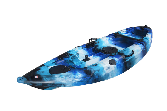 Scopri la bellezza dei laghi e dei fiumi con il nostro blu camouflage kayak da una persona di 2,7 metri