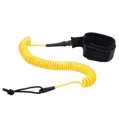 Guinzaglio da surfboard resistente Guinzaglio da surf avvolto Guinzaglio da surf per surf Leg Rope Knee Rope Nero