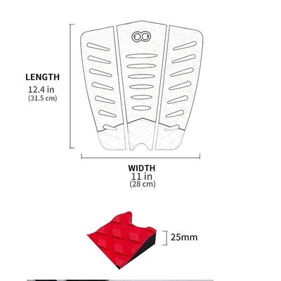 Adesivo per superfici lucide SUP/Surfboard Traction Pad con adesivo 3M o domestico