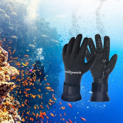 Neoprene a misura impermeabile 3 mm 5 dita Sport acquatici Snorkeling Guanti di canoa