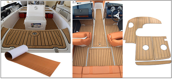 WOOWAVE Custom Design EVA Boat Flooring Coaming Bolster Pads 2400mm*120mm / su misura