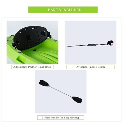 Progettazione 1.8m LLDPE Kayak Canoe Seduta in cima Kayak Boat per bambini Pacchetto Dimensione 181*71*24cm