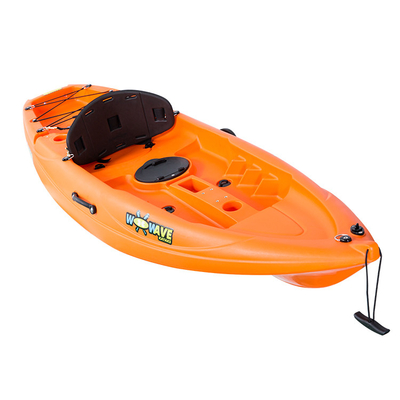 Materiale LLDPE/HDPE 2,2m Canoa di kayak arancione per sport acquatici e divertimento in famiglia