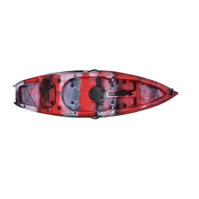 Pedale di plastica Kayak Pesca Single Kayak con sedile Sit-On-Top 2,2M Colore rosso