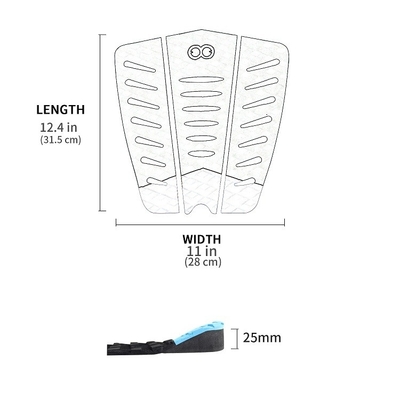 EVA Foam Surf Decking Pad personalizzato per laghi fiumi WOOWAVE Knee Board Traction Pad