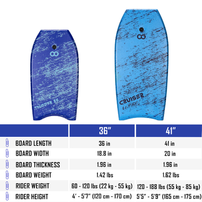 Disegno personalizzato Woowave XPE Light 36 pollici surfboard per il surf 18,8 pollici di larghezza di tavola