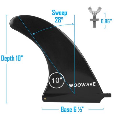 Aggiornare le pinne colorate del surfboard in PVC per migliorare le prestazioni di kiteboarding