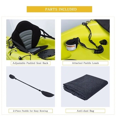 NO gonfiabile Drop Stitch Core River Pedal Kayak per 2 adulti Sedetevi e pescate comodamente