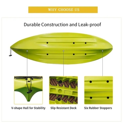 NO gonfiabile Drop Stitch Core River Pedal Kayak per 2 adulti Sedetevi e pescate comodamente