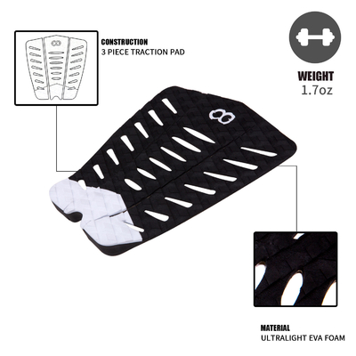 Pad di trazione autoadesivo del ponte di surf Pad di schiuma EVA antiscivolo per surfboard longboard