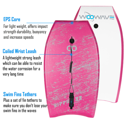 Woowave Non-Slip EPS XPE HDPE Foam Surfboard per gli amanti degli sport acquatici di tutte le età