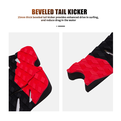 Deck Pad WOOWAVE Custom Surfboard Traction Pad SUP Pad di coda anteriore EVA Foam per il surf