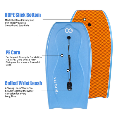 Bambini e adulti PE Core Bodyboard con alta durabilità Peso del pilota 120-200lbs
