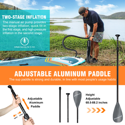 10'2'ISUP Boards Woowave's Design per Laghi Fiumi Leggere e solo 10kg