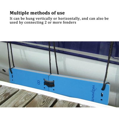 20' Custom EVA Flat Port Marine Rubber Fender per Laghi Fiumi Accessori per corde di nylon