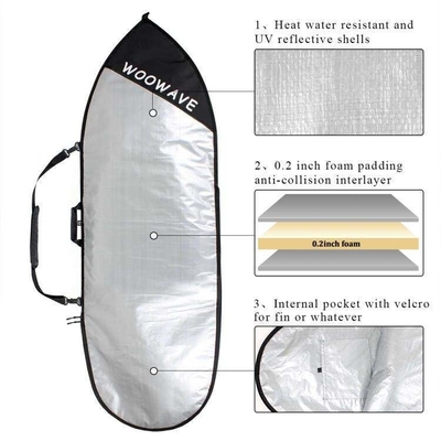 Durable Woowave Customized Longboard SUP Bag Cover Carry Bag con 1,51kg Leggere