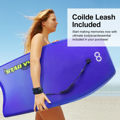 Tavola da surf da 37 pollici per bambini con guinzaglio e EPS Core Board Peso 1,42 libbre