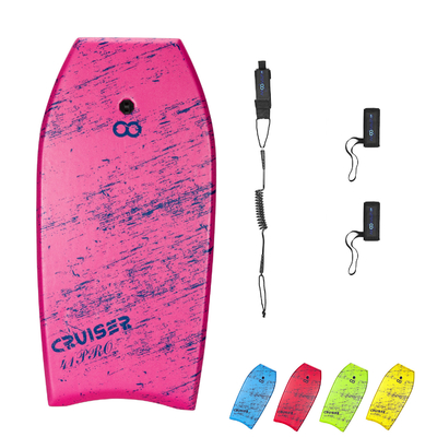 41 Inch Kids Swim Surfboard Corpo rosa Corpo con guinzaglio EPS XPE Materiale HDPE