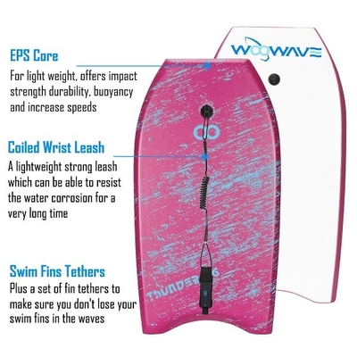 Corpiera in schiuma da 36' con guinzaglio e pinna per principianti Livello 1.42lbs Professional WOOWAVE