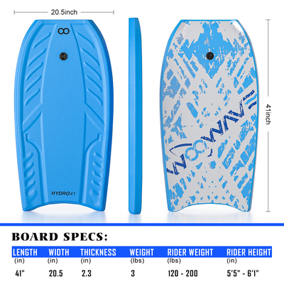 Corpo personalizzabile da surfboard Con guinzaglio 3 lbs Peso da tavola Materiale HDPE
