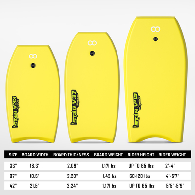 Peso leggero 6 piedi 37' 'boardboard di surf di schiuma corpo per piscina e oceano 1.8lbs peso di tavola