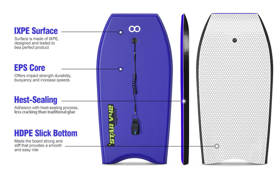 Woowave Custom Surfing Bodyboard 42&quot; Bodyboard per adulti