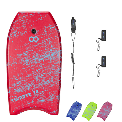 Bodyboard da 36 pollici con guinzaglio e pinne in EPS, PP, PE, schiuma, HDPE
