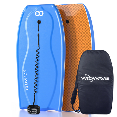 Bodyboard leggero con guinzaglio da surf 22,5 pollici di larghezza 3,95 libbre di peso