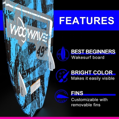 49' Wakesurf Fibra di vetro Stand Up Paddle Board per Acque Oceaniche Unisex Ocean Adventure
