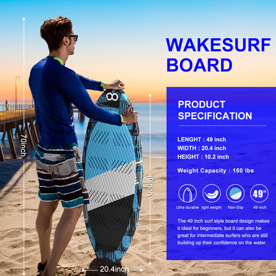 Professionista 49' Wakesurf Fibra di vetro Stand Up Paddle Board per gli appassionati di surf