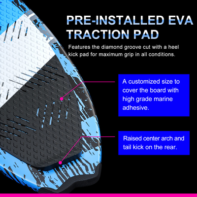 Professionista 49' Wakesurf Fibra di vetro Stand Up Paddle Board per gli appassionati di surf