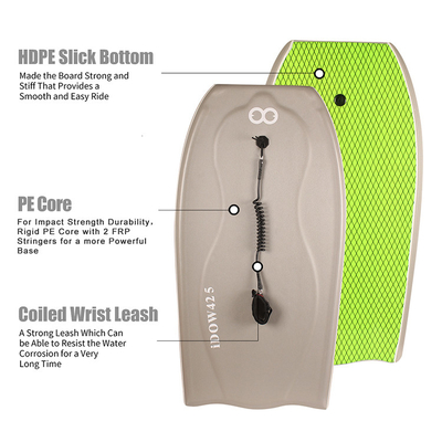 WOOWAVE Outlet Bodyboard da surf per spiaggia 42,5 pollici Lunghezza 120-200lbs Peso del pilota