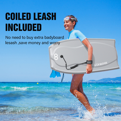 22Bodyboard da surf da 0,5 pollici con supporto interno a carbon rod e design leggero